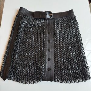 NONchalant Black Pleated Mini Skirt for Cocktail